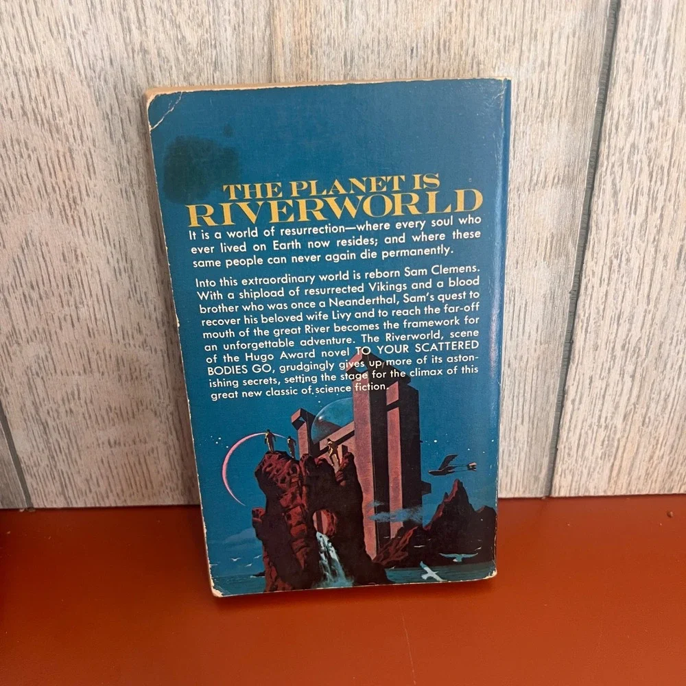 The Fabulous Riverboat Philip Jose Farmer Riverworld Sci-Fi PB 1973 Vintage